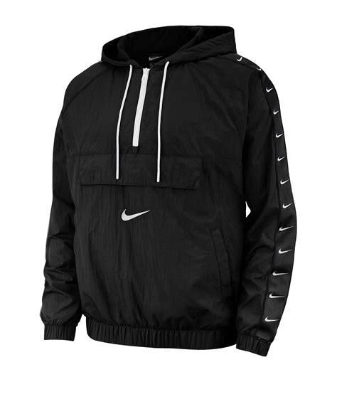 nike woven swoosh kapuzenjacke schwarz f010|Nike Solo Swoosh Woven Track Jacket .